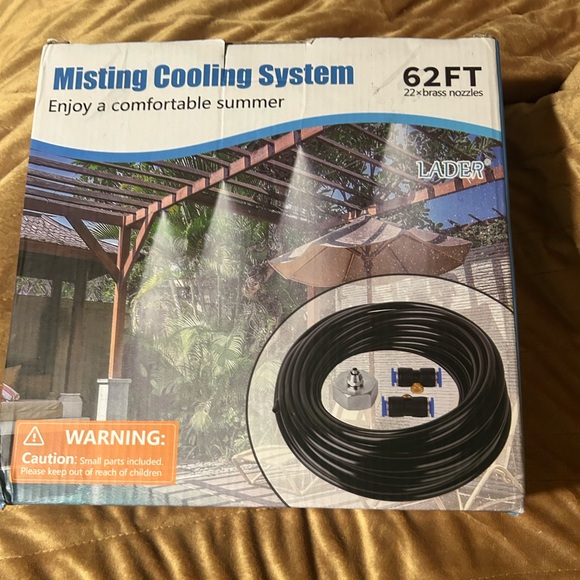 MistingCoolingSystem62FT (19M)MistingLine+22BrassMist Nozzles+BrassAdapter(3/4") - Picture 4 of 8